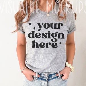 Athletic Heather Bella Canvas 3001 Mockup Bella Canvas T-shirt - Etsy