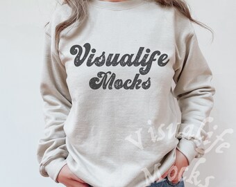 Gildan 18000 Sand Sweatshirt Mockup | Schwere Mischung Sweatshirt Modell Mockup | Weihnachtspullover Mockup | Winter Sweatshirt Mock up