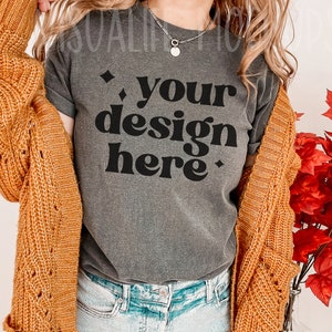 Comfort Colors C1717 | Pepper Shirt Mockup | Comfort Color Pepper Shirt | Model Mockup| Halloween mockup