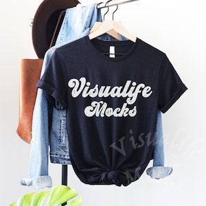 bella canvas 3001 Black heather Mockup Bella Canvas 3001 Mockup Summer Mockup 30001 Black heather Mockup Hanging Shirt Mockup