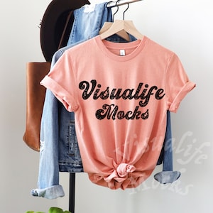 bella canvas 3001 Heather Prism Sunset Mockup Bella Canvas 3001 Mockup Summer Mockup 3001 Mockup Hanging Shirt Mockup