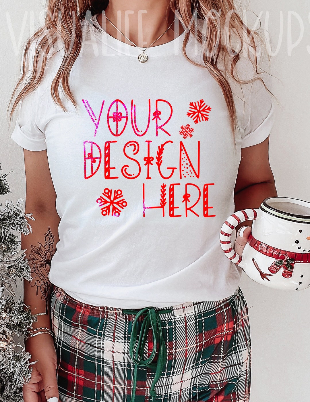 White Bella Canvas 3001 Mockup | Bella and Canvas T-shirt Mockup ...