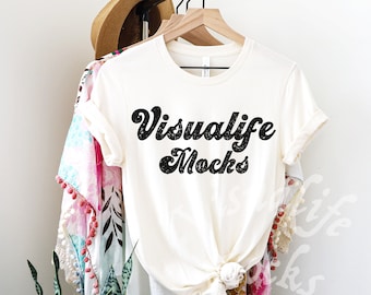 Bella Canvas 3001 Natural  Mockup | 3001 Shirt Mockup | Natural Tshirt Mockup | Bella Canvas Mockup | Summer Boho Mockup