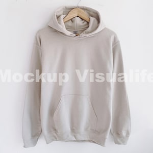 Gildan 18500 mockup hanging Gildan hoodie mockup 18500 Sand Gildan heavy blend lifestyle mockup 18500 sweatshirt mockup