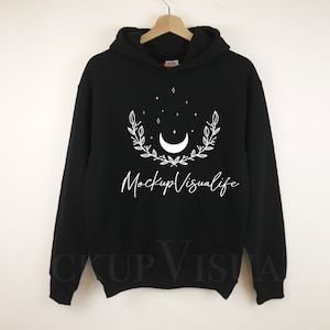 Gildan 18500 Black mockup hanging Gildan hoodie mockup 18500 Gildan heavy blend lifestyle mockup 18500 sweatshirt mockup