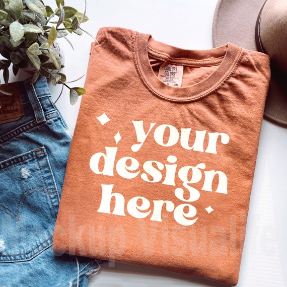 Comfort Colors C1717 Yam mockup, Halloween Mockup, Yam Shirt Mockup, Oversized Mockup, Fall Mockup