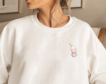 Milkshake Sweatshirt, Cute Milkshake Sweater, Milkshake Sweatshirts, Milkshake Crewneck, Milkshake Lover Friend Unisex Sweatshirts