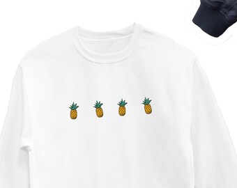Sudadera de piña, suéter para amantes de las piñas, cuello redondo de piña, regalo icónico de piña, cuello redondo de piña, sudadera unisex de piña