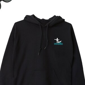 Surf Hoodie, Surf Design Hoodie, Ocean Lover Sweatshirt, Surf Hooded Sweater, Surf Design Gift, Ocean Lover ADULTS UNISEX Hoodie Sweater