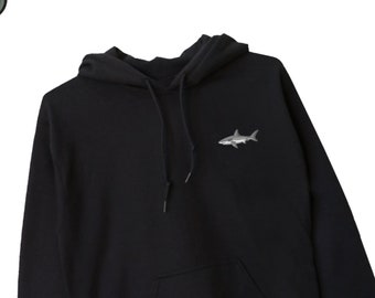 Shark Hoodie, Sharks Lover Hoodie, Cute Shark Sweatshirt, Shark Hooded Sweater, Ocean Lover Gift, Diving Lover ADULT UNISEX Hoodie Gift