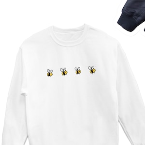 Bee Sweatshirt, Fun Bees Design Sweater, Cute Bee Crewneck, Bees Lover Gift, Bee Cute Crewneck, Bumblebee Gift UNISEX Sweatshirt Sweater