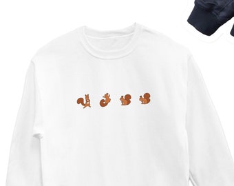 Squirrel Sweatshirt, Squirrel Icon Sweater, Squirrel Sweatshirts, Squirrel Crewneck, Squirrel Lover Unisex Sweatshirts