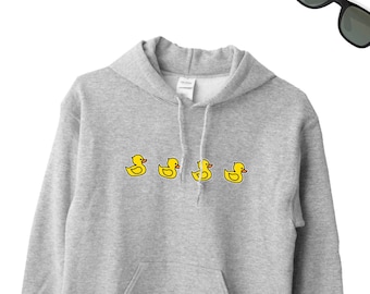 Sudadera con capucha de pato, suéter con icono de pato, sudadera amarilla para amantes de los patos, regalo de pato, sudadera con capucha de pato, regalo para un amigo amante de los patos, sudadera con capucha unisex de pato