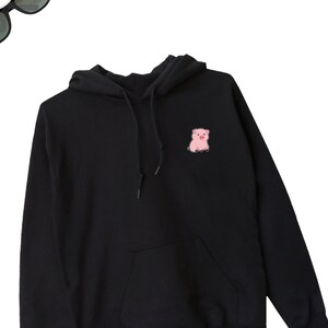 Pig Hoodie, Cute Pig Hoodie, Fun Pork Lover Sweatshirt, Pig Hooded Sweater, Cute Pork Gift, Pigs Lover Friend ADULTS UNISEX Hoodie