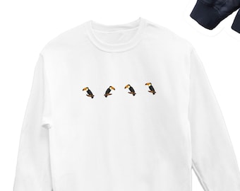 Toucan Bird Sweatshirt, Toucan Icon Lover Sweater, Toucan Sweatshirts, Toucan Crewneck, Cute Toucan Unisex Sweatshirts