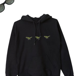 T-Rex Hoodie, T-Rex Dino Hoodie, Dinosaur Sweatshirt, T-Rex Hooded Sweater, T-Rex Dino Gift, Dinosaur ADULTS UNISEX Hoodie Sweater