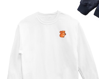 Squirrel Sweatshirt, Cute Squirrel Sweater, Squirrel Sweatshirts, Squirrel Crewneck, Squirrel Lover Unisex Sweatshirts