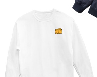 Cheese Sweatshirt, Cute Cheese Sweater, Cheese Sweatshirts, Cheese Crewneck, Cheese Lover Friend Unisex Sweatshirts