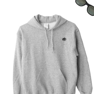 Palm Tree Hoodie, Palm Tree Icon Jumper, Palm Tree Sweatshirt Hoodie, Gift for Beach Lover Friend, Palm Tree Lover UNISEX Top, Beach Lover
