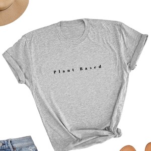Pflanzliches Shirt, pflanzliches T-Shirt, pflanzliches T-Shirt, pflanzliches Shirt, pflanzliches minimalistisches Shirt, pflanzliches Unisex-Shirt