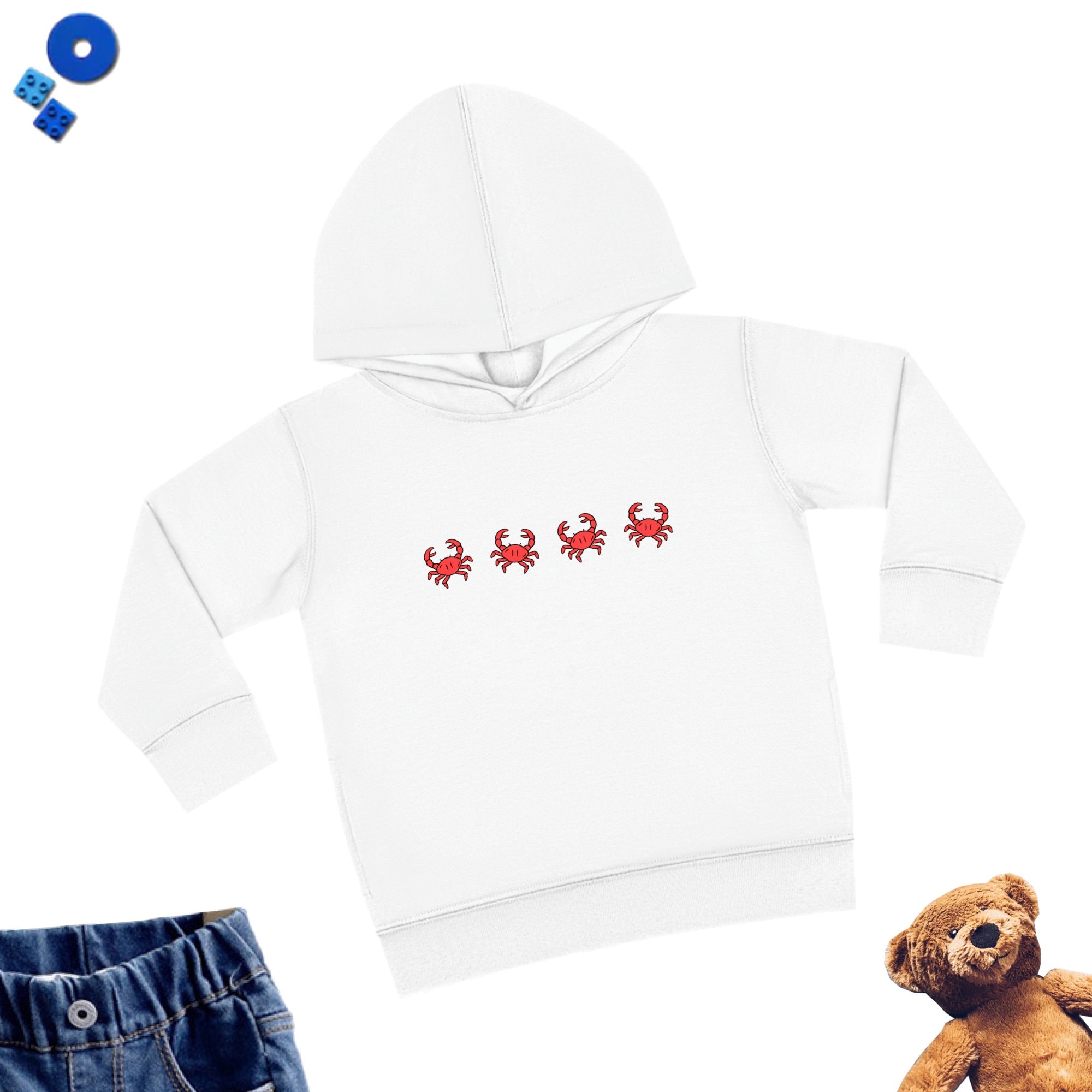 Crab Kids Hoodies Sweatshirts, Cute Crab Kid Hoodie, Gift for Crab lover kid, Red Crab Kid Sweater, Cute Crab Youth Toddler Unisex Hoodie