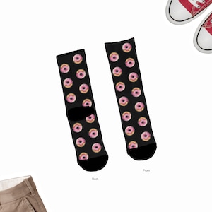 Donut Socks, Doughnuts Socks, Cute Donut Socks, Cute Donut Socks, Donut lover Socks, Cute Donut Gifts, Doughnuts Socks Gift