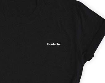 ドイツシャツ、ドイツTシャツ、ドイツTシャツ、ドイツギフト、シンプルでミニマルなドイツ好きへのギフト、ドイツ好き、ドイツユニセックスTシャツ