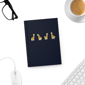 Giraffe Spiral Notebook Journal, Giraffe Journal Gift, Gift for Giraffe Lover Notebook, Giraffe Notebook Journal, Cute Gift Giraffe Journal
