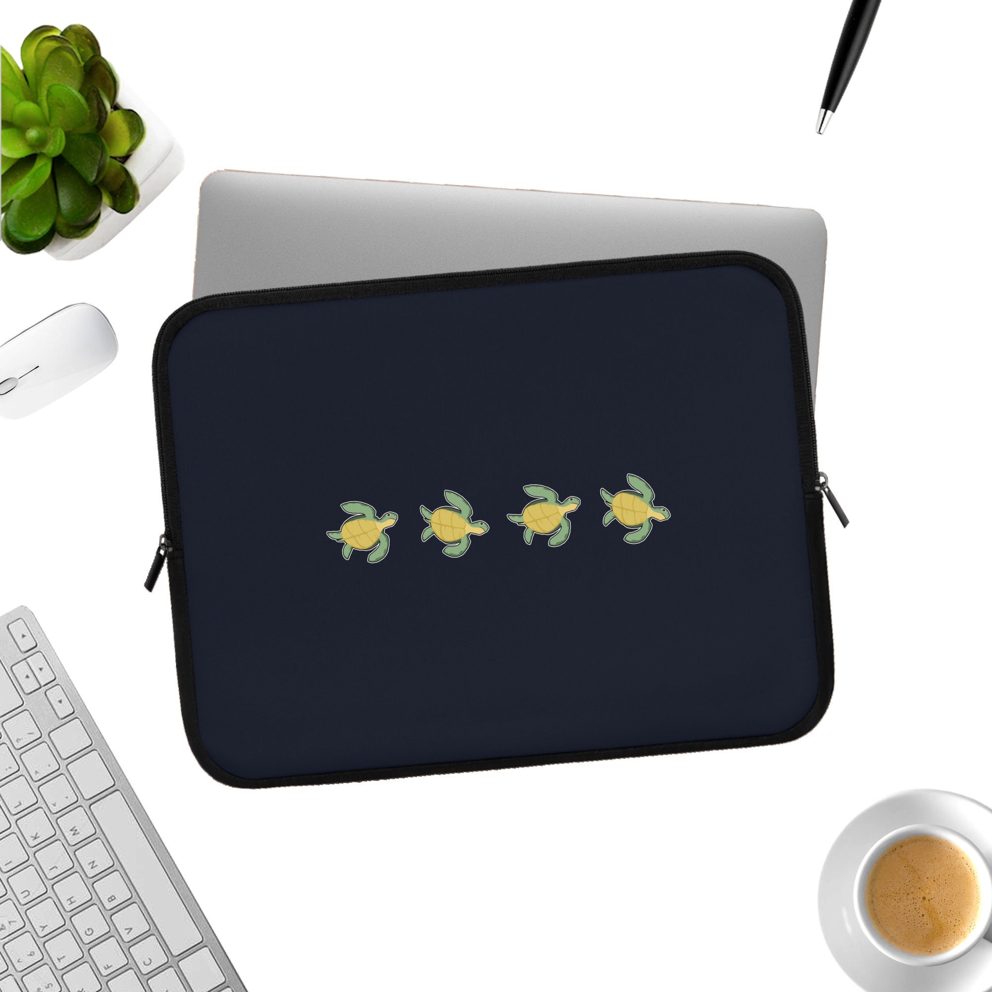 Turtle Laptop iPad Sleeve, Sea Turtle Laptop Sleeve, Cute Turtle Laptop ...