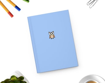 Cuaderno de búhos, cuaderno para amantes de los búhos, cuaderno de espiral para amantes de los búhos, cuaderno de búhos con un bonito y divertido regalo.
