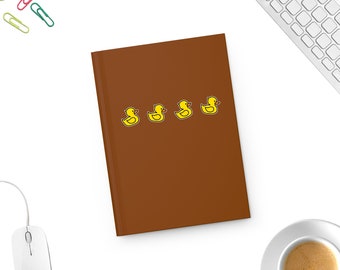 Yellow Duck Spiral Notebook Journal, Duck Journal Gift, Gift for Duck Lover Notebook, Yellow Duck Notebook Journal, Cute Gift Duck Journal