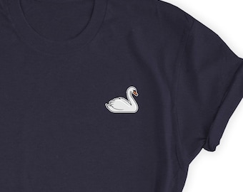 Swan Shirt, Cute Swan Design Tee Shirt, Swan Icon Top, Swan Tee Shirt, Swan Lover Gift Shirt, Swan Friends UNISEX T-shirt Tee