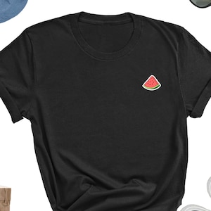 Wassermelone T-Shirt, Wassermelone Symbol Shirt, Geschenk für Wassermelone Liebhaber Freund, Wassermelone Frucht Ikone, Sommer Festival Shirt, Obst UNISEX Tee