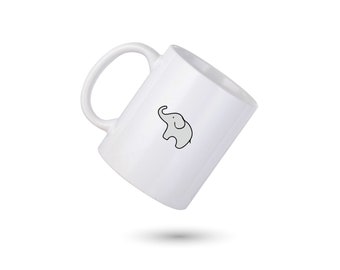 Elephant Lover Coffee Mug, Elephant Funny Mug, Elephant Custom Coffee Cup, Elephant Mug, Elephant Friend Coffee Cup, Gift for Him, Elephant