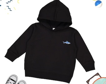 Sudadera con capucha de tiburón para niños, linda sudadera con capucha de tiburón para niños, regalo para niños amantes de los tiburones, suéter para niños amantes del océano, lindo tiburón juvenil unisex para niños pequeños