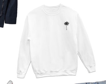 Palm Tree Sweatshirt, Cute Beach Lover Sweater, Beach Palm Lover Crewneck, Palm Trees Icon Gift, Beach Palm Crewneck, Palm UNISEX Sweatshirt