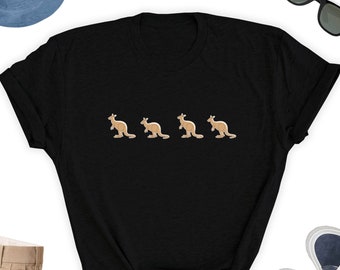 Kangaroo Shirt, Cute Kangaroo Tee Shirt, Kangaroo Tee Top, Cute Kangaroo T-Shirt, Kangaroo Lover Gift Shirt, Kangaroo Friends UNISEX Shirt
