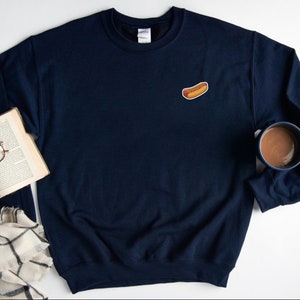 Hot Dog Sweatshirt, Cute Hot Dog Sweater, Hot Dog Icon Crewneck, Hot Dog Lover Gift, Hot Dog Crewneck, Hot Dog UNISEX Sweatshirt