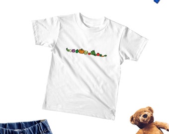 Vegetables Kids Shirt, Cute Veggies Child Tee, Vegetables Kids T-Shirt, Veggies Baby Bodysuit, Vegetables Lover Baby Gift, KIDS UNISEX GIFT