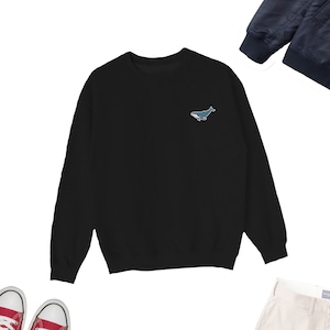 Whale Cute Sweatshirt, Whale Sweater, Whale Icon UNISEX Crewneck, Whale Animal Sweater, Whale Lover Crewneck UNISEX, Animal Lover Sweater