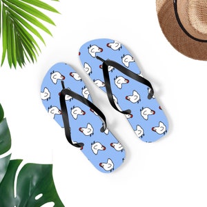 Chicken Flip-Flops, Cute Chicken Flip Flops, Chicken Sandals, Chicken Lover Gift, Cute Chicken Gift, Fun Chicken Gift, UNISEX Flip-Flops