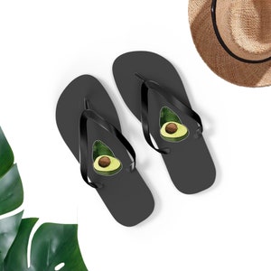 Avocado Flip-Flops, Avocado-Sandalen, Avocado-Liebhaber-Geschenk, süßes Avocado-Geschenk, lustiges Avocado-Geschenk, Avocado UNISEX-Symbol