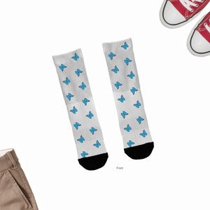 Butterfly Socks, Butterflies Socks, Butterflies Lover Socks, Cute Butterfly Socks, Butterfly lover Socks, Butterflies Lover Gifts, Butterfli