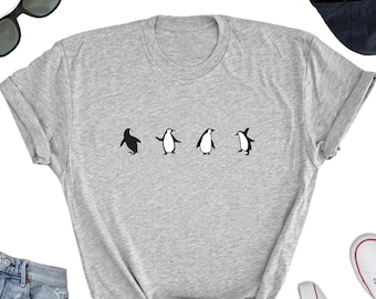 Penguin Shirt, Penguin Lover Shirt, Animal Penguin Gift tee, Penguin Icon Shirt, Penguin Design Minimalist Shirt, Penguin Lover Friend Gift