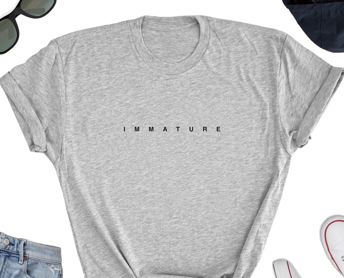 Immature Cute Shirt Immature Tee Immature Tshirt Immature Etsy UK