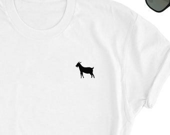 GOAT Icon Shirt, Cute Goat Shirt, Goat Design Gift tee, Goat Lover Shirt, Goat Icon Minimalist Shirt, Goat Regular Tee, Goat Gift T-Shirt