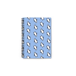 Penguin Spiral Notebook Journal, Penguin Journal Gift, Gift for Penguins Lover Notebook, Penguin Notebook Journal, Cute Gift Penguin Journal