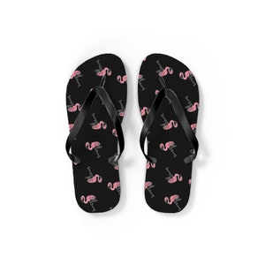 Flamingo Flip-Flops, Flamingo Icon Flip Flops, Flamingo Sandals, Cute Flamingo Gift, Fun Flamingo Lover Friend, Flamingo UNISEX Flip Flops