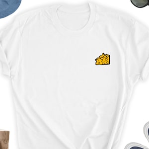 Cheese Shirt, Fun Cheese Icon Tee Shirt, Cheese Tee Top, Cute Cheese T-Shirt, Cheese Lover Friend Gift Shirt, Cheese Icon UNISEX Shirt Tee