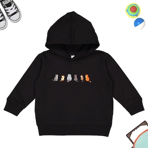 Cats Kids Hoodies Sweatshirts, Cute Cat Hoodies for Kids, Kids Cats Icon Sweater, Cats Lover Hoodie Kid, Kitten Cats Youth Toddler Hoodie